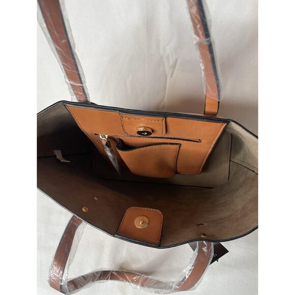 Mondani Loren Large Tote Handbag Brown NWT - Picture 7 of 8